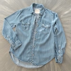 Abercrombie long sleeve Denim shirt